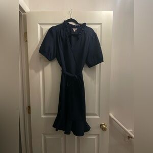 Nannette Dark Blue Midi Dress